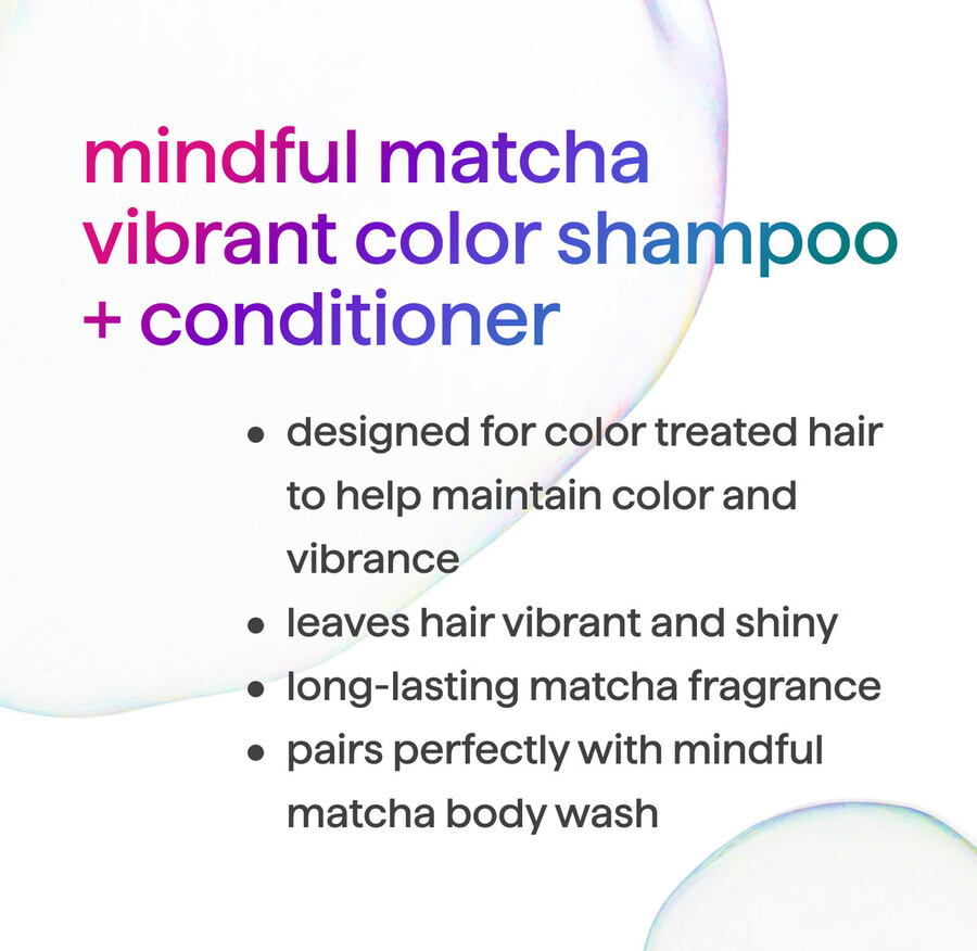paquete de champú y acondicionador de color vibrante