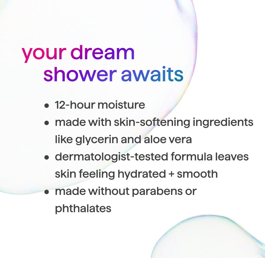 paquete de 3 geles de baño espumosos dream foam